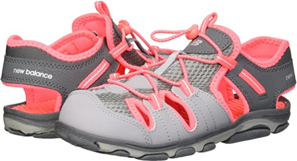 Little Kid's Adirondack Sandle Grey/Coral