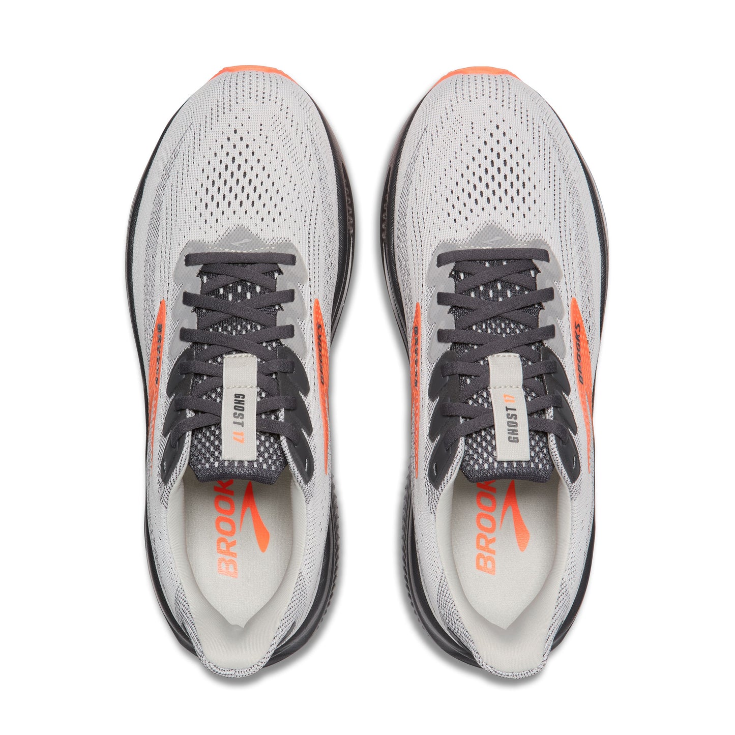 Men's Ghost 17 - 048 Oyster Mushroom/Orange/Ebony