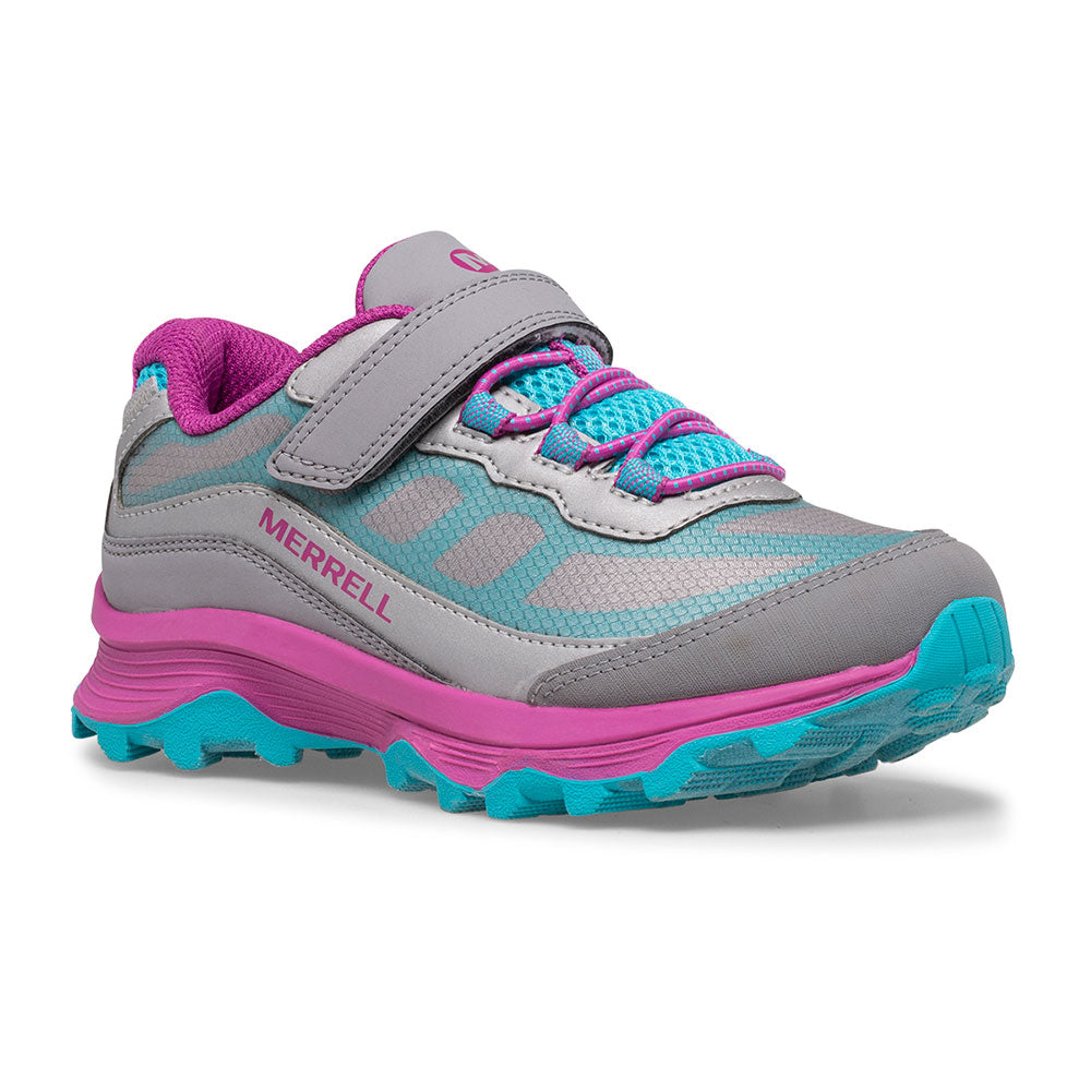 Little Kid's MOAB A/C Waterproof - GREY/TURQ