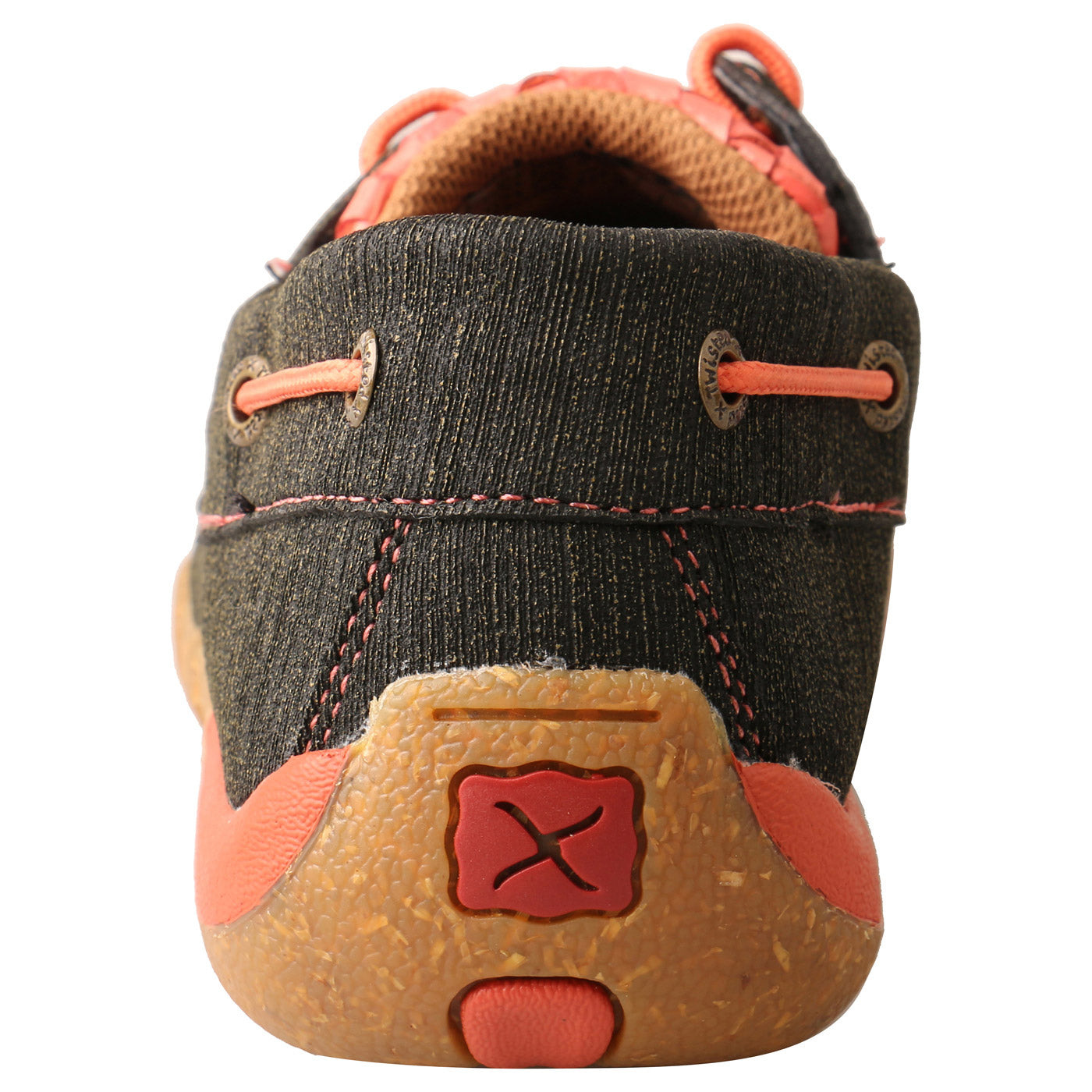 WDM0141 Boat Shoe Driving Moc- Woven Coral