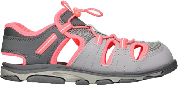 Little Kid's Adirondack Sandle Grey/Coral