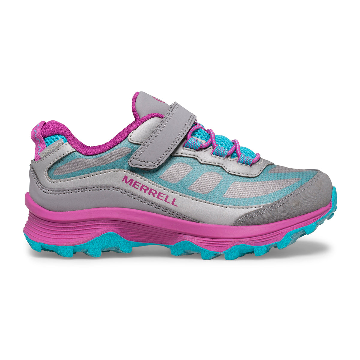 Little Kid's MOAB A/C Waterproof - GREY/TURQ