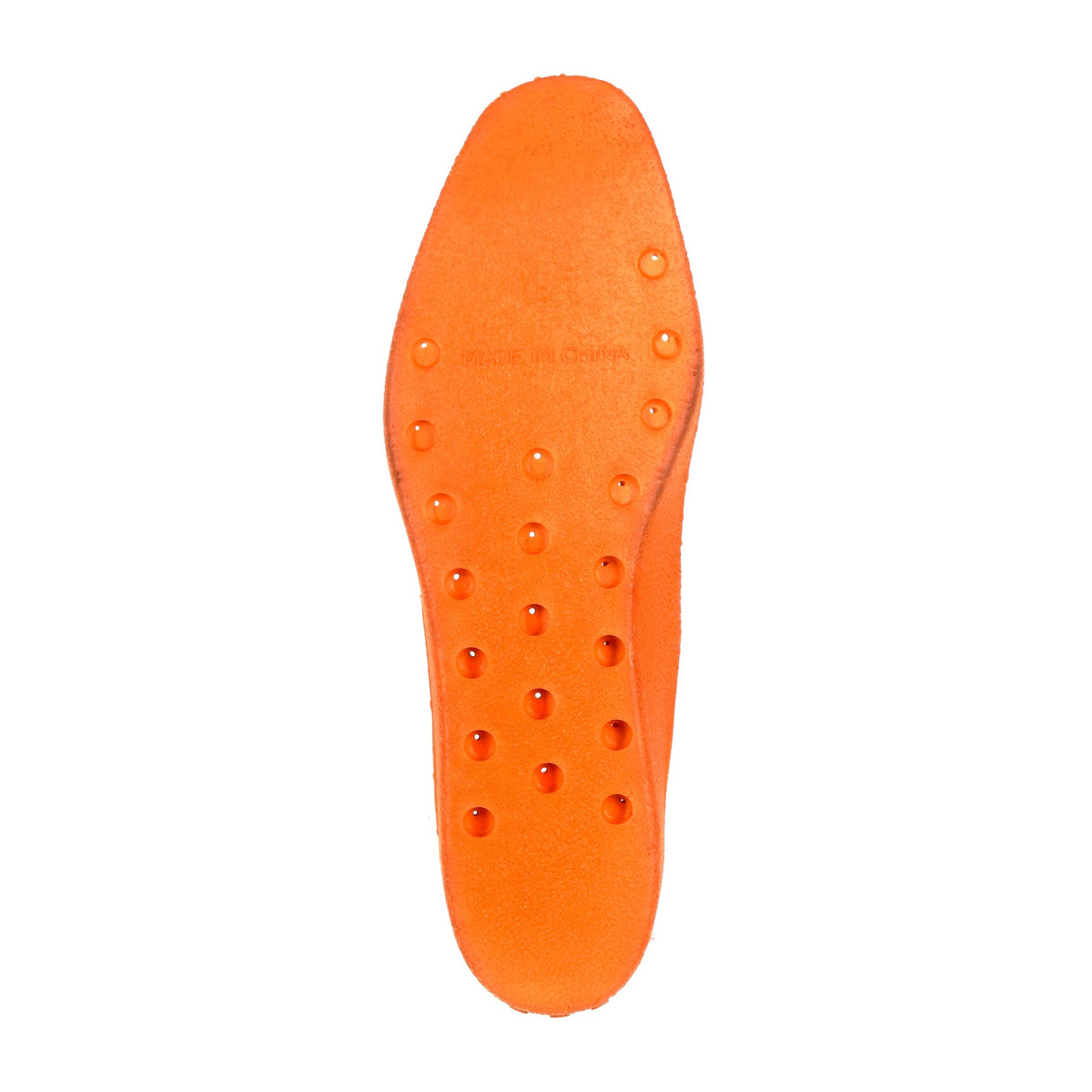 Allen's Bootery Georgia Boot CC5 orange replacement insole with ergonomic airflow channels for cooling comfort.