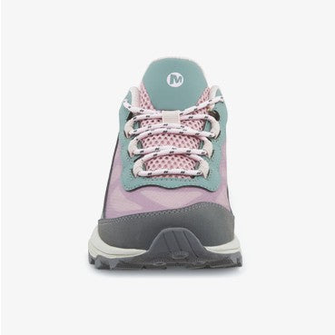 Allen's Bootery kids MOAB SPEED waterproof hiking sneaker in dusty pink and olive with lace-up closure