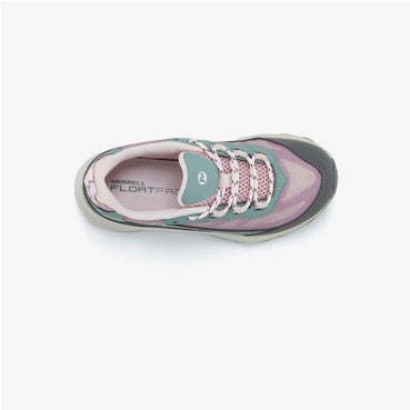 Allen's Bootery Little Kid's MOAB SPEED waterproof hiker in dusty pink and olive with lace-up closure