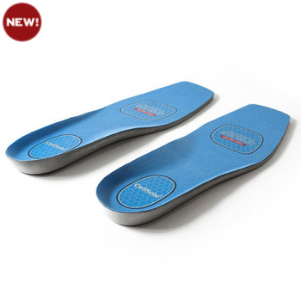 Allen's Bootery blue square toe CellSole footbeds with pressure-point comfort technology for customized support.