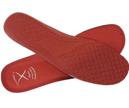 Allen's Bootery Twisted X red replacement footbed insoles for women's round toe casual shoes and boots.