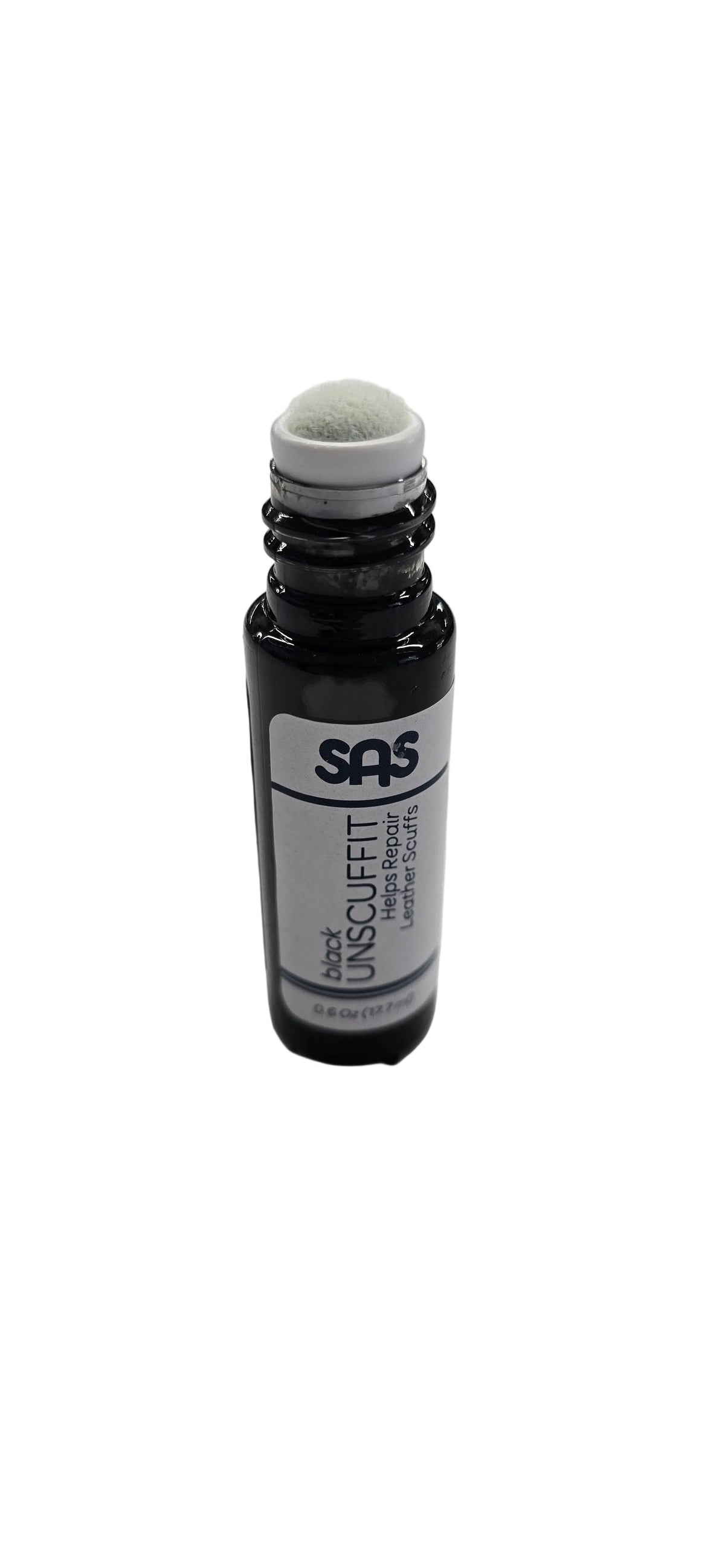 Allen's Bootery Unscuffit black leather scuff repair dauber with applicator tip for shoes and boots