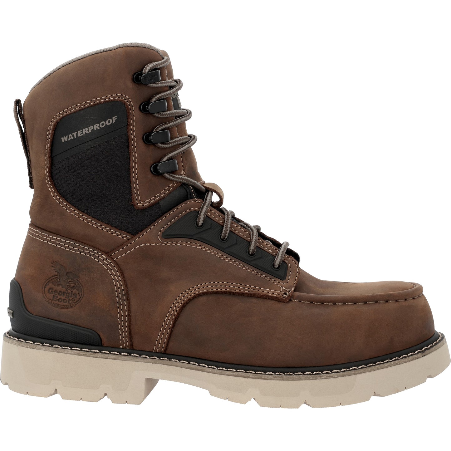 Men's Carbon Flex 8" Moc-Toe Work Boot with Carbon Toe