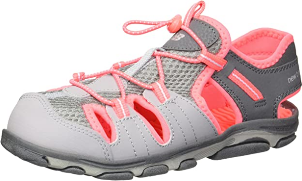 Little Kid's Adirondack Sandle Grey/Coral