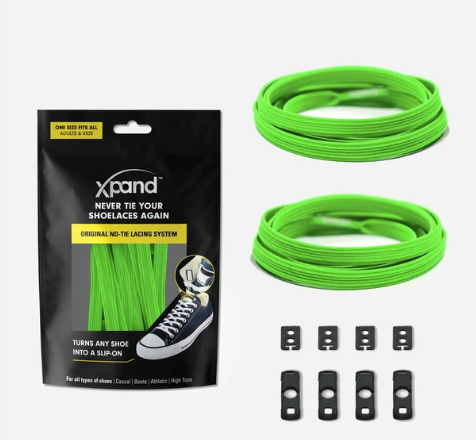 Xpand Laces Original No Tie Neon Green