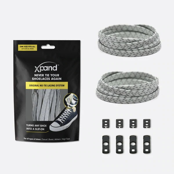 Xpand Laces Original No Tie Steel Reflective