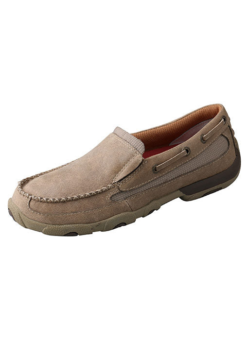 WDMS002 Driving Moc-  LITE BROWN SLIP ON