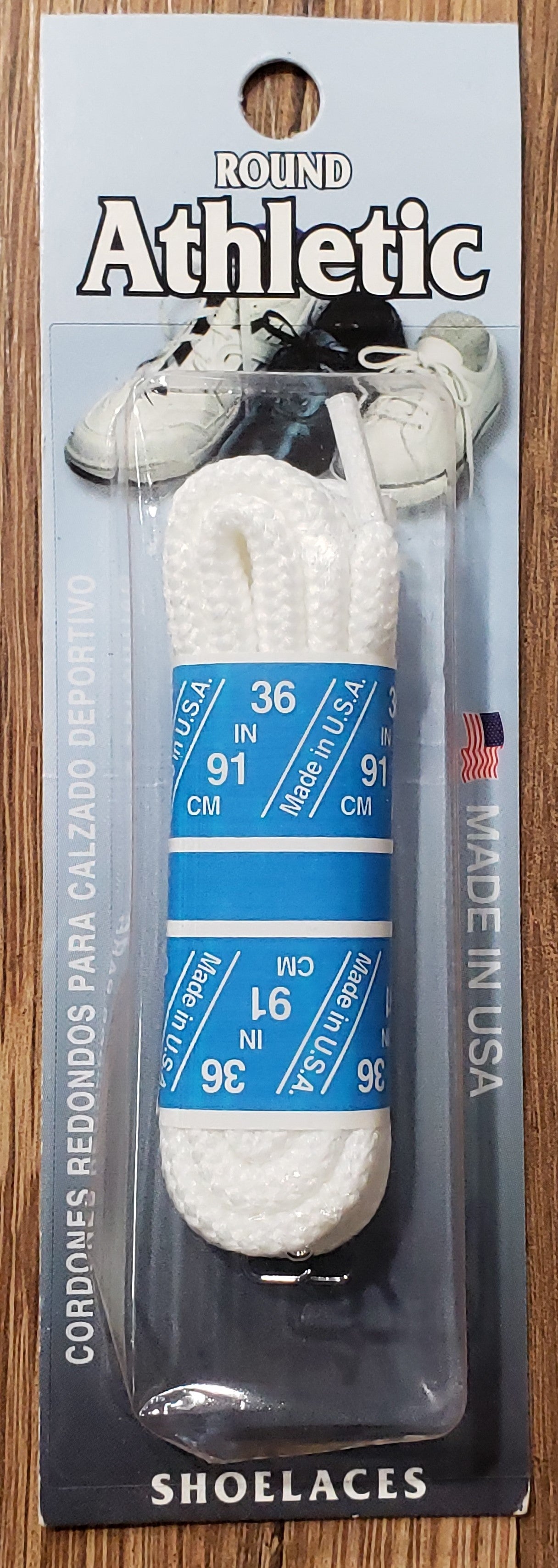 Shoe Laces Round Athletic White