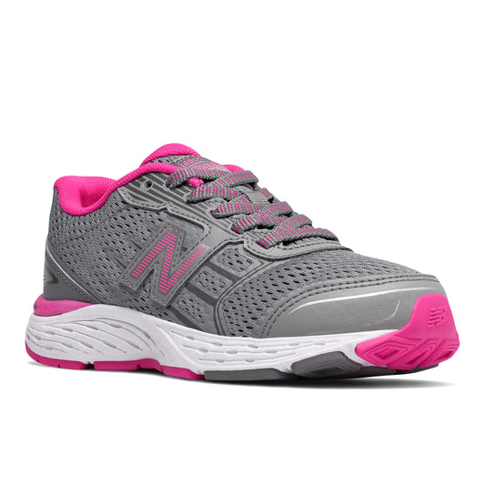 Big Kid's  680v3 GREY/PINK