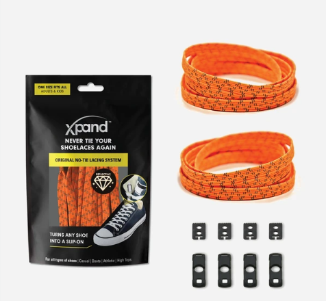 Xpand Laces Original No Tie Orange Reflective