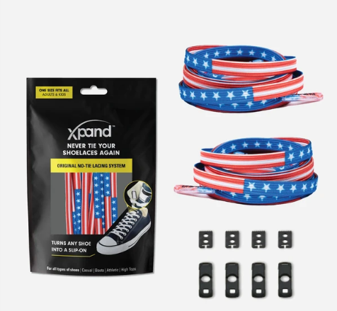 Xpand Laces Original No Tie American Flag