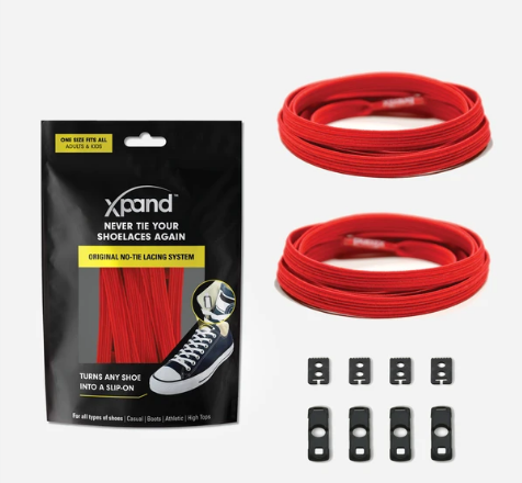 Xpand Laces Original No Tie Red