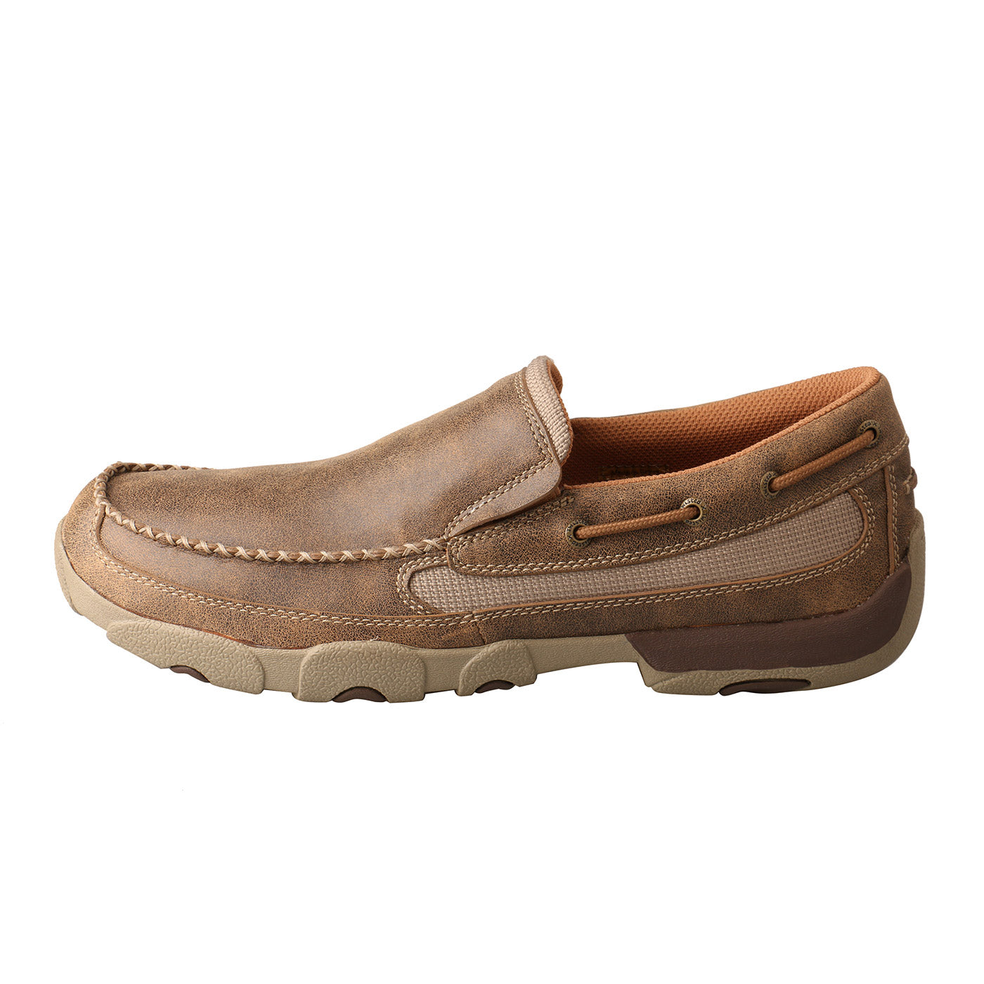 Slip-On Driving Moc Brown Bomber Slip On