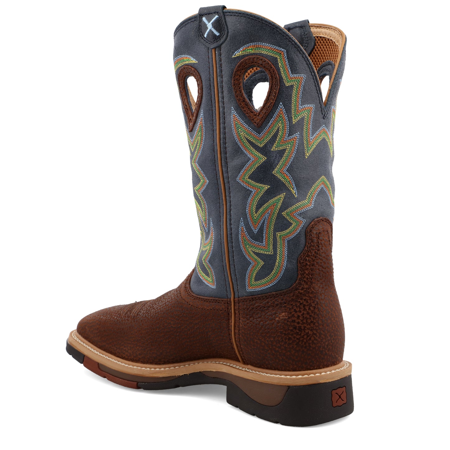 12" Horseman Soft Toe Navy/Peanut Pullon