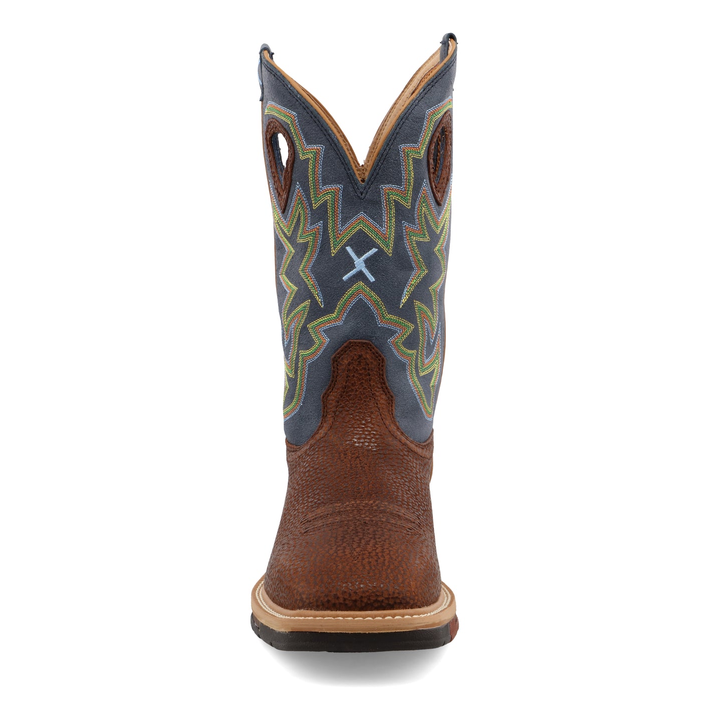 12" Horseman Soft Toe Navy/Peanut Pullon