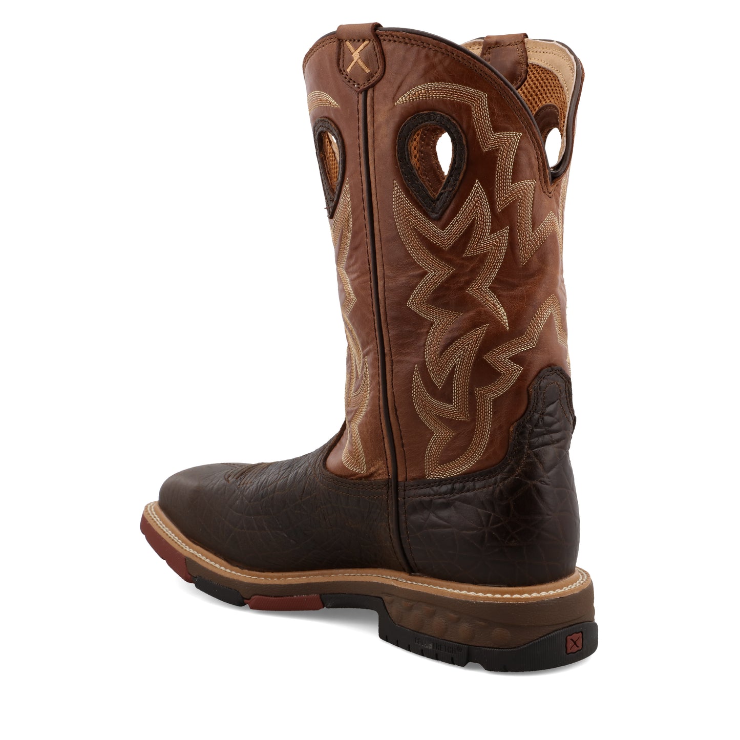 12" Western Alloy Toe Work Boot Chocolate & Spice