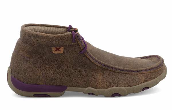 WDM0015  Chukka Driving Moc - Bomber/Purple