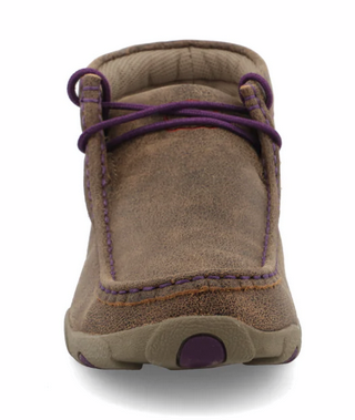 WDM0015  Chukka Driving Moc - Bomber/Purple