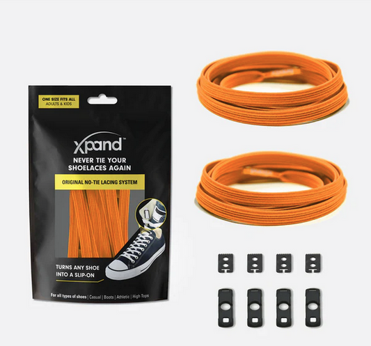 Xpand Laces Original No Tie Neon Orange