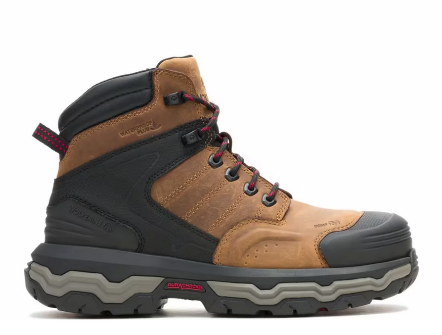 Men's Alpha ft Wolverine Infinity System 6" CarbonMax® Work Boot Dark Tan