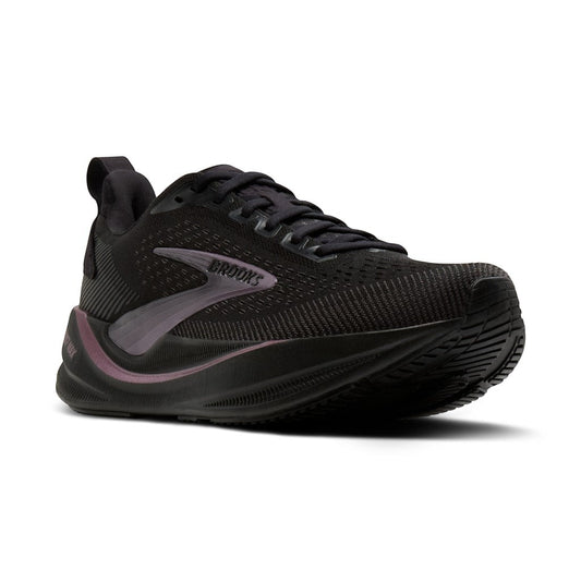 Allen's Bootery Brooks Ghost Max 4 women's running shoe in black with rose gold accents and high-stack cushioning.