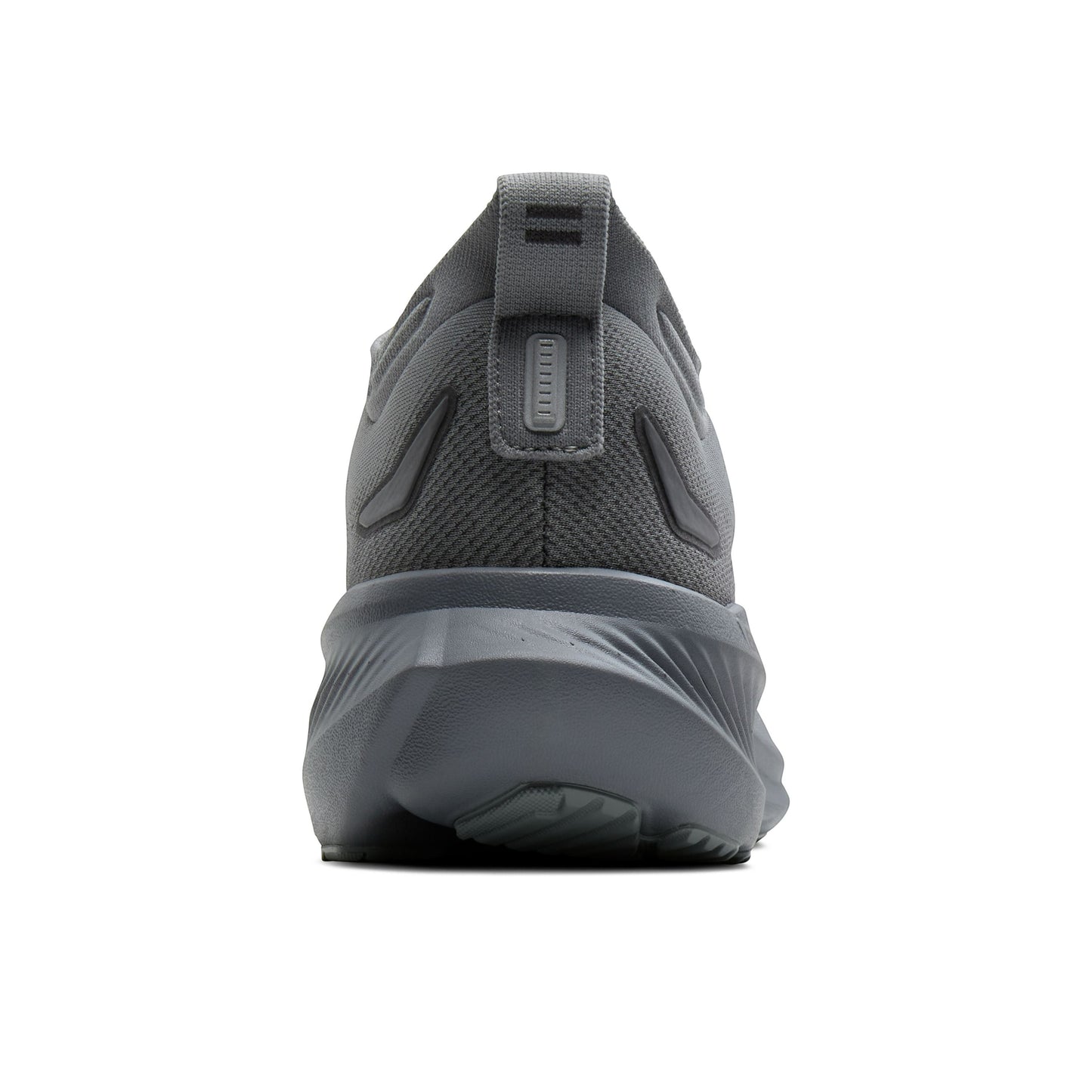 Allen's Bootery Brooks Glycerin 23 men's road running shoe in grey, showing the rear heel view with plush cushioning.