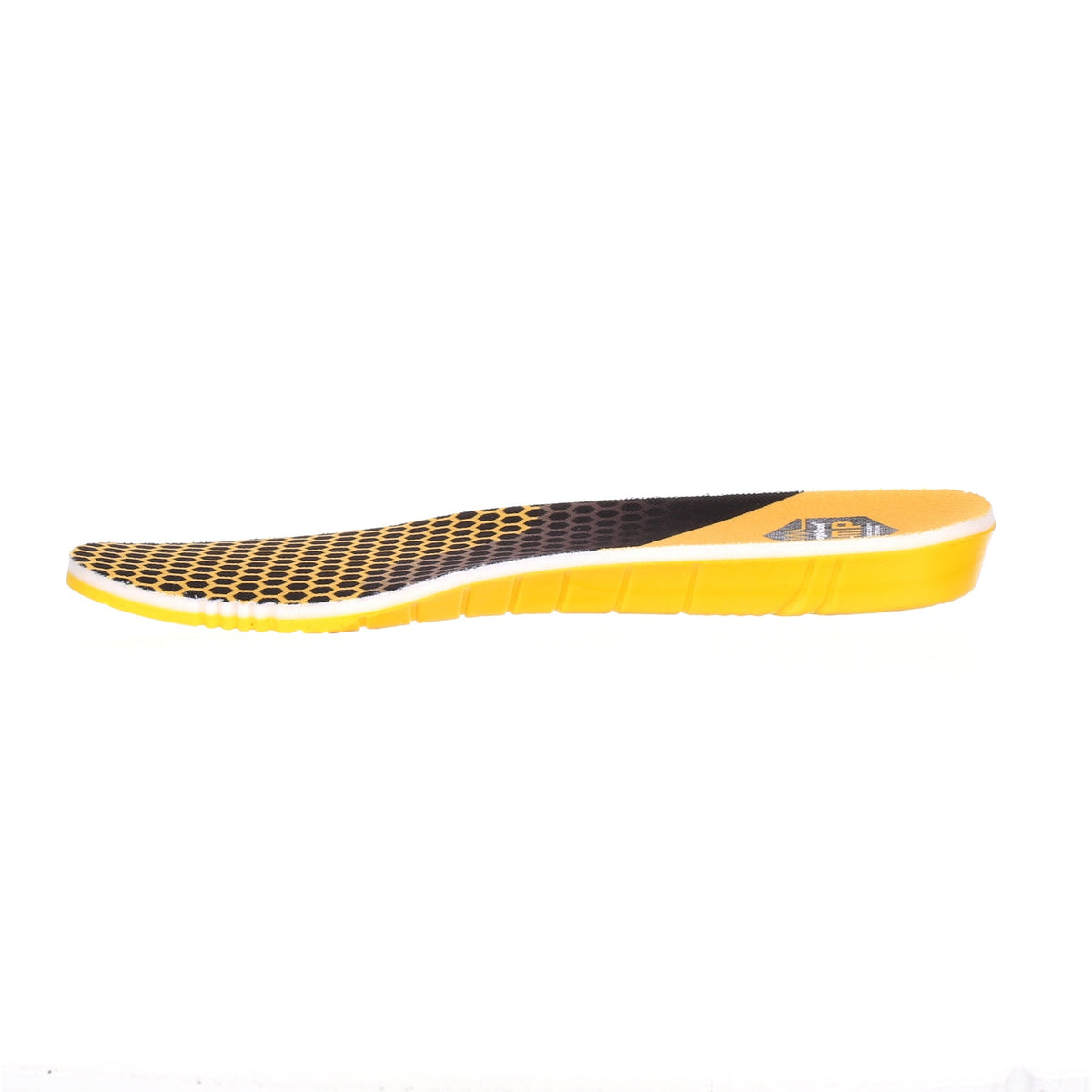 Allen's Bootery Georgia Boot AMP memory foam boot insoles with yellow polyurethane cushioning and airflow channels