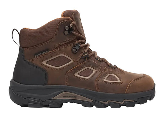 Allen's Bootery Georgia TrailPoint brown waterproof leather hiker work boot with carbon safety toe and rugged outsole.