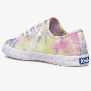 Allen's Bootery Keds Kickstart tie dye canvas sneaker with white laces and a comfortable memory foam footbed