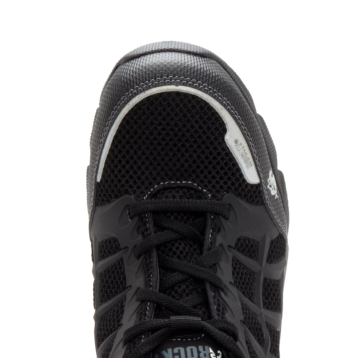 Allen's Bootery Rocky TrailBlade black athletic work shoe with composite toe and reflective detail