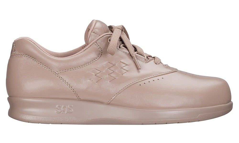 Allen's Bootery SAS Freetime mocha leather walking shoe with cushioned sole and EZ Lace system