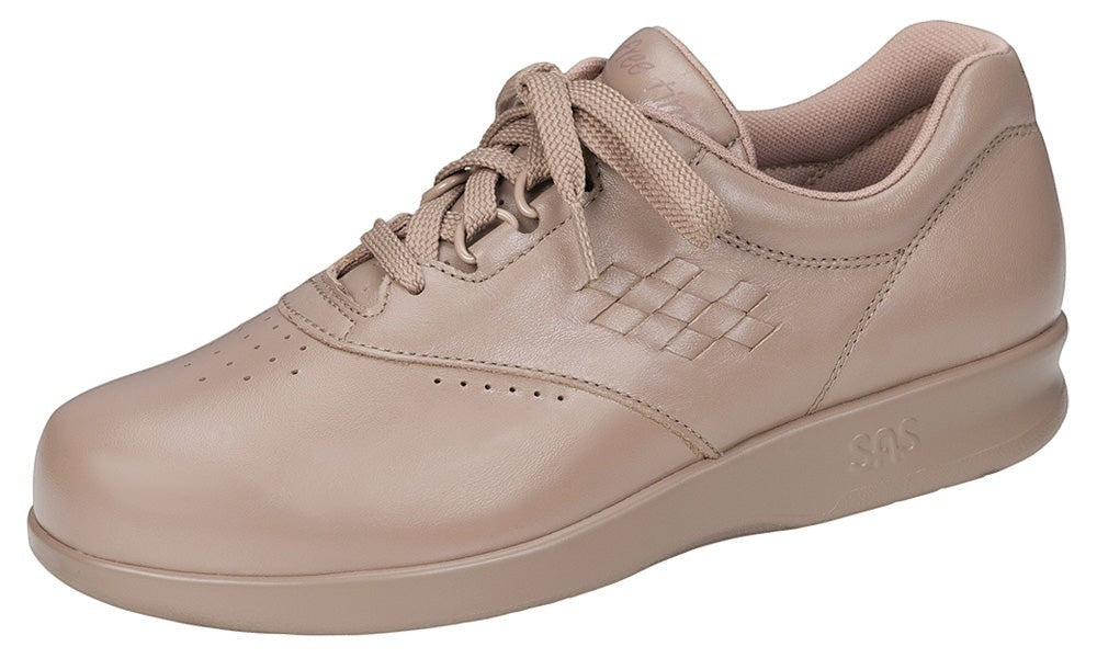 Allen's Bootery SAS Freetime mocha leather walking shoe with EZ Lace system and cushioned sole