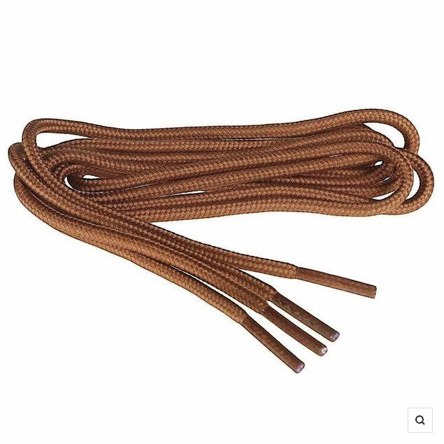 Allen's Bootery Twisted X brown bamboo replacement shoe laces with durable woven texture and reinforced aglets