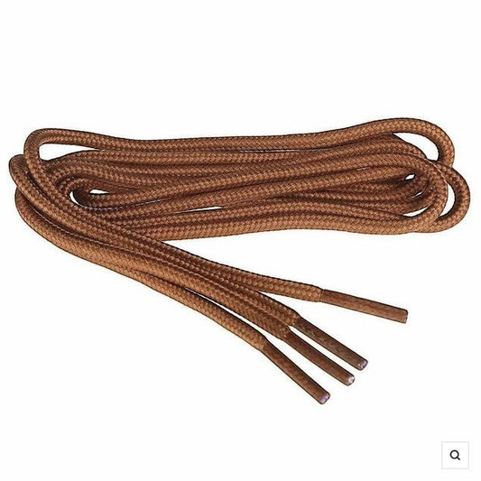 Allen's Bootery Twisted X brown bamboo replacement shoe laces with durable woven texture and reinforced aglets