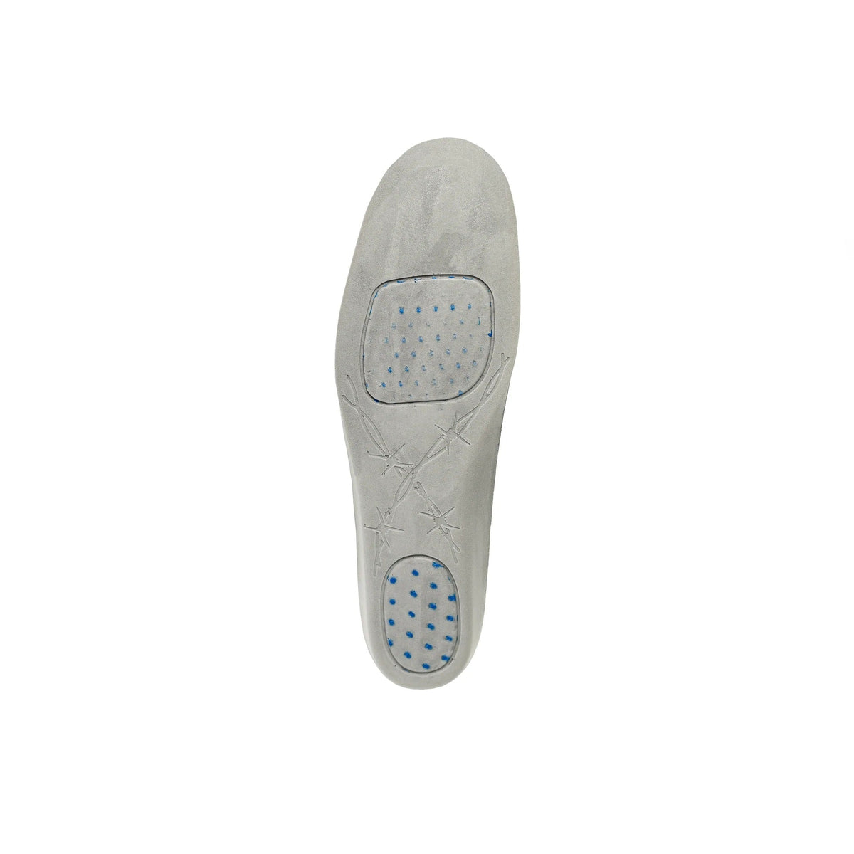 Allen's Bootery CellSole grey comfort insole with blue pressure point technology for customized arch and heel support