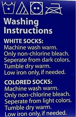 Allen's Bootery diabetic sock care label with washing instructions for white and colored socks
