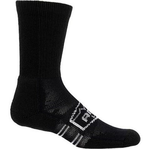 Allen's Bootery Georgia Boot AMP LT black crew socks with targeted compression and moisture-wicking fabric