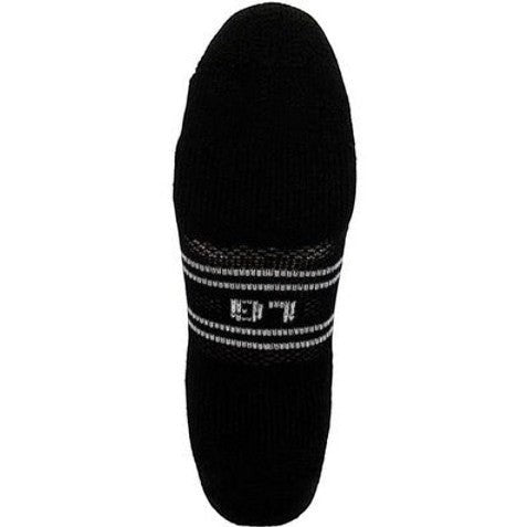 Allen's Bootery Georgia Boot AMP LT black crew socks with moisture-wicking fabric and targeted arch compression