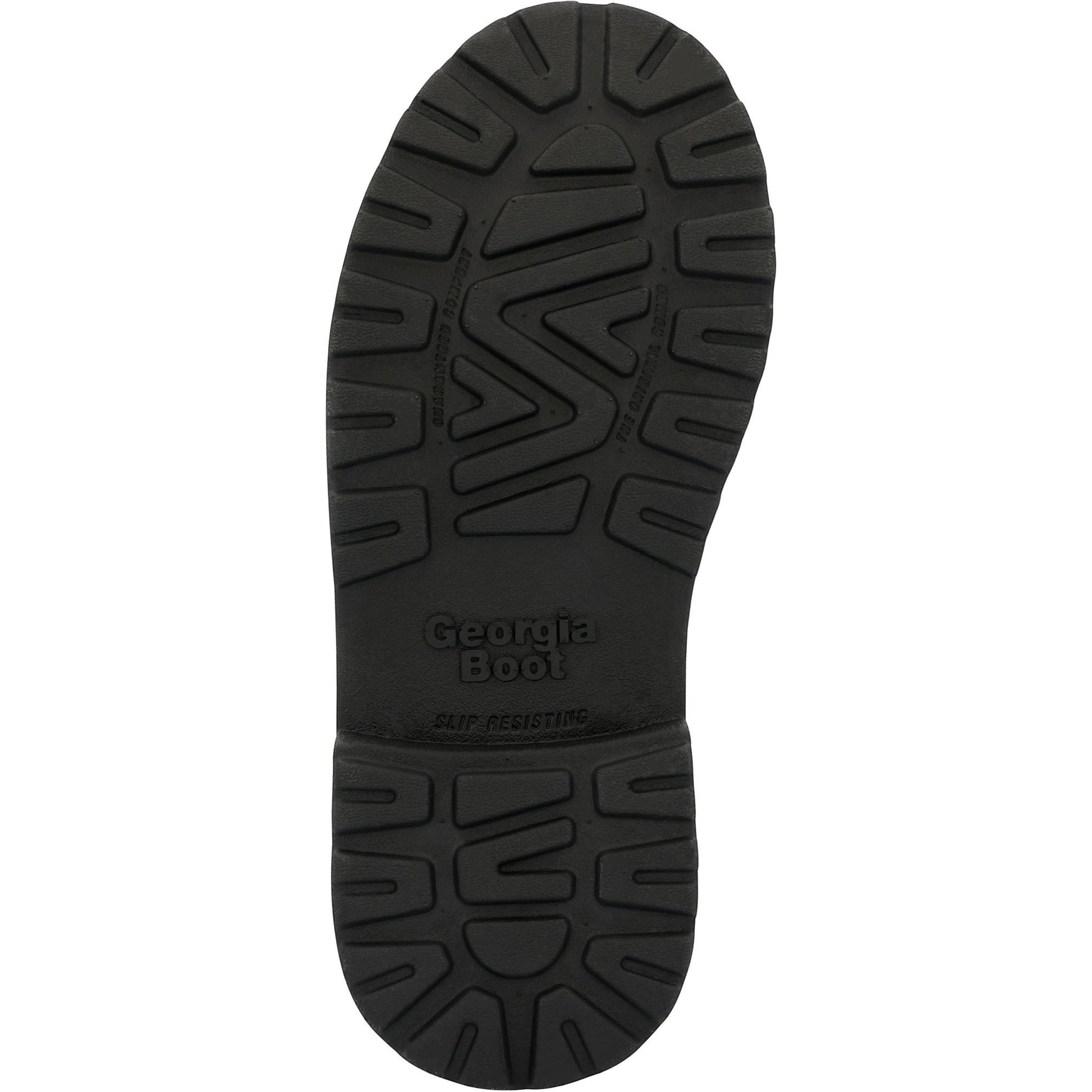 Allen's Bootery Georgia Boot kids' Romeo SuperLyte black slip-resistant rubber outsole with deep traction tread