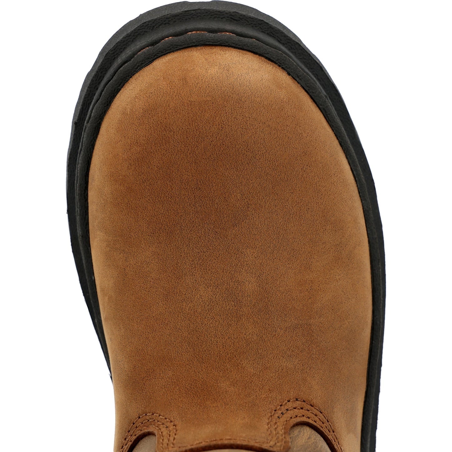 Allen's Bootery Georgia Boot kids Romeo SuperLyte pull-on boot in brown leather with a black slip-resistant sole