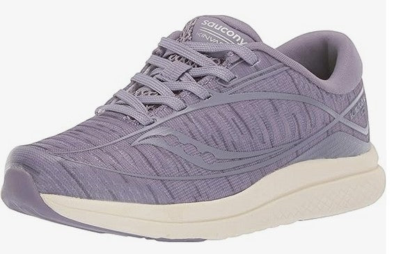 Allen's Bootery Big Kid's Kinvara lilac running shoe with lightweight PWRRUN cushioning and lace closure.