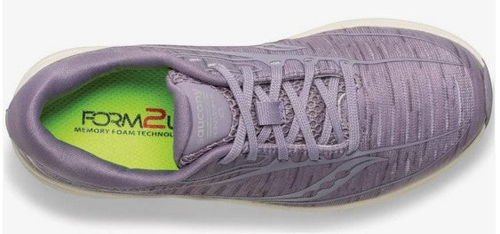 Allen's Bootery Little Kid's Kinvara Lilac running shoe with breathable mesh upper and Form2U memory foam.