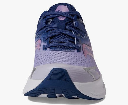 Allen's Bootery Big Kid's Ride running shoe in mauve and indigo with breathable mesh and PWRRUN cushioning