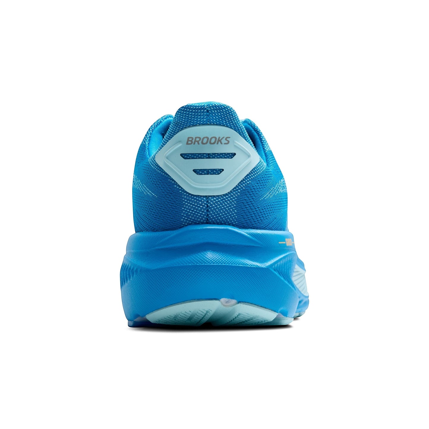 Allen's Bootery Men's Ghost 17 running shoe in blue with orange accents. Features a mesh upper and enhanced cushioning.